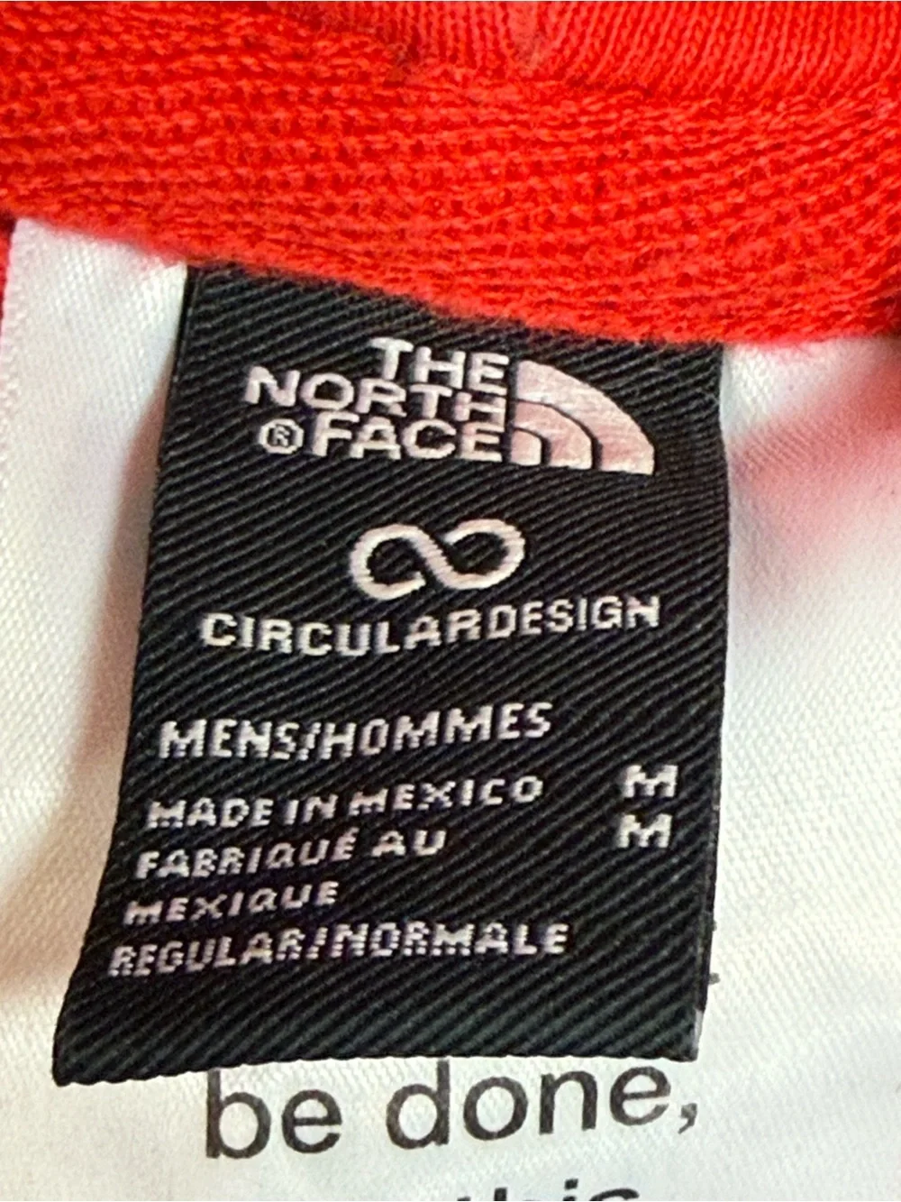 The North Face Men's Hoodie Medium Gray Logo Pullover Sweatshirt.